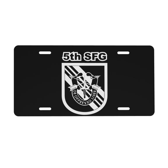 Us Army 5th Special Forces Group License Plate 6x12 Inch Thickening Aluminum Metal Decorative License Plates, Universal Fit For Trucks, Suvs, Vehicles