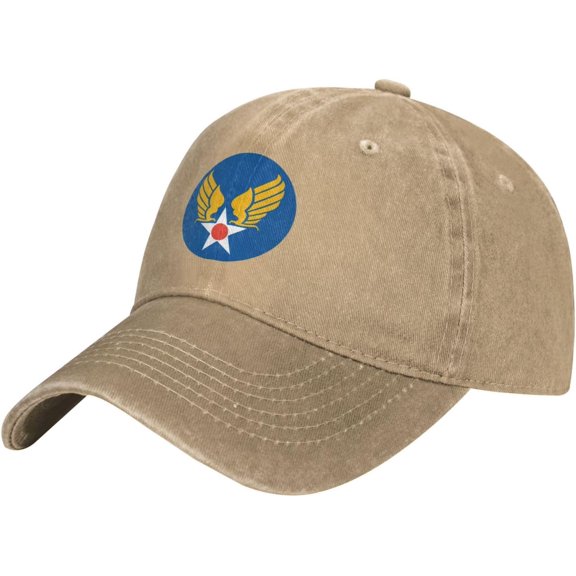 Us Army Air Corps Hap Arnold Wings Pattern Printing Baseball Cap for Men Women Dad Hat Adjustable Cap Black