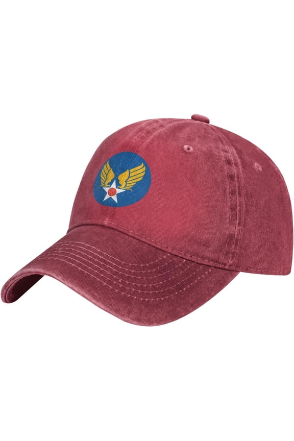 Us Army Air Corps Hap Arnold Wings Pattern Printing Baseball Cap for Men Women Dad Hat Adjustable Cap Black
