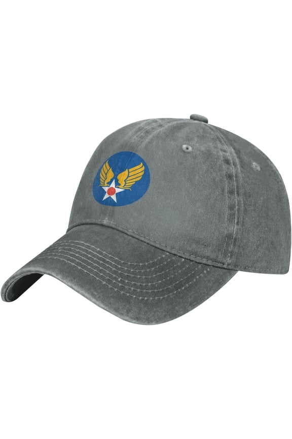Us Army Air Corps Hap Arnold Wings Pattern Printing Baseball Cap for Men Women Dad Hat Adjustable Cap Black