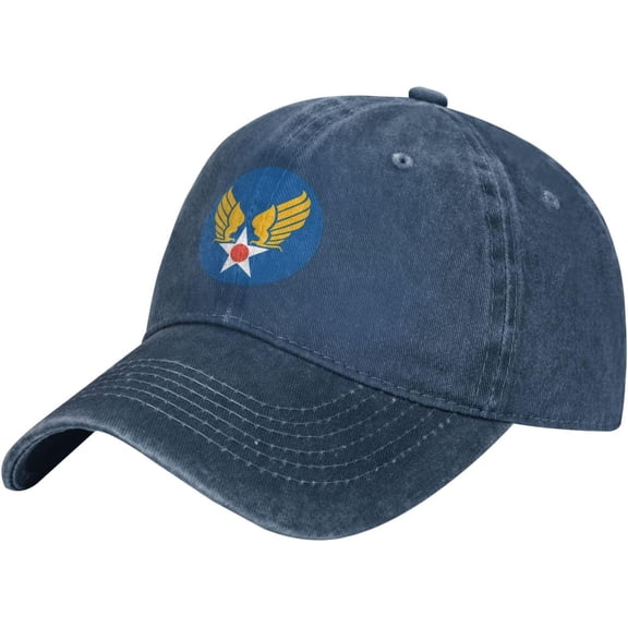 Us Army Air Corps Hap Arnold Wings Pattern Printing Baseball Cap for Men Women Dad Hat Adjustable Cap Black