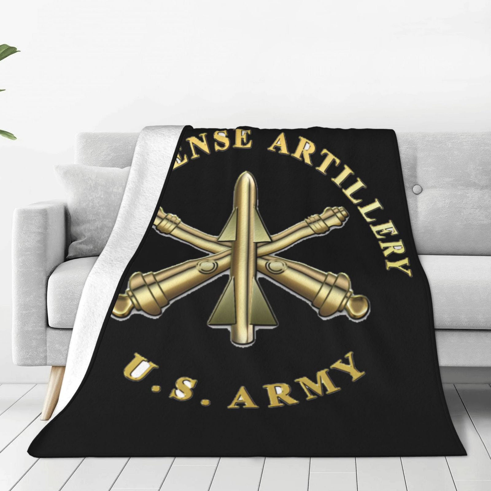 Us Army Air Defense Artillery Detachment Fleece Blanket Super Soft Cozy Throw Blanket Lightweight Fuzzy Comfy Flannel Blanket Warm Plush Throw Blankets For Couch Sofa Bed Walmart