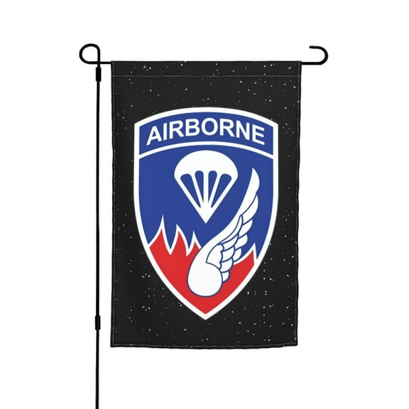 Us Army Airborne Forces Shield Symbol Garden Flag 12x18 Inch Indoor Balcony Courtyard Outdoor Decorative Flag