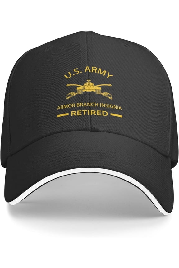 Us Army Armor Branch Insignia Retired Baseball Cap Casquette Outdoor Trucker Hats Custom