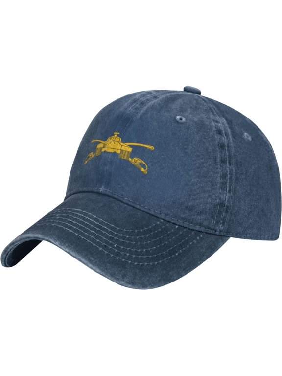 Us Army Armor Branch Insignia Unisex Baseball Cap Adjustable Dad Hat Denim Hat Trucker Hat