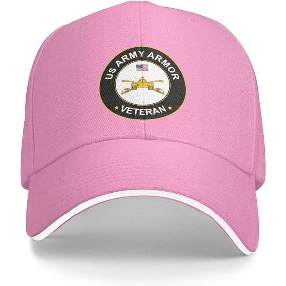 Us Army Armor Branch Insignia Veteran Baseball Cap Outdoor Trucker Hats Adjustable Custom