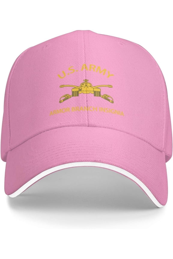 Us Army Armor Branch Insignia Veteran Baseball Cap Outdoor Trucker Hats Adjustable Custom