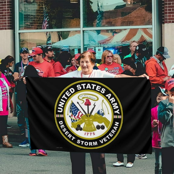 Us Army Desert Storm Veteran Banner Breeze Flag Outdoor Flags Home Flag Garden Flag 3 'X 5' Ft