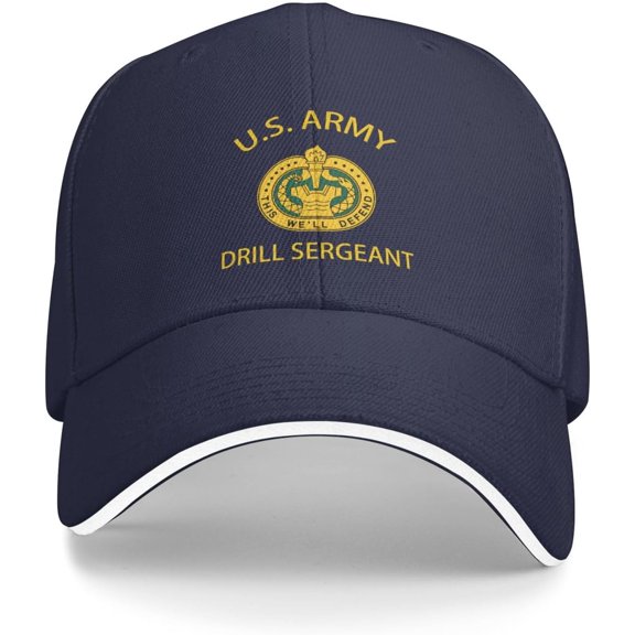 Us Army Drill Sergeant Veteran Baseball Cap Outdoor Trucker Hats Adjustable Custom