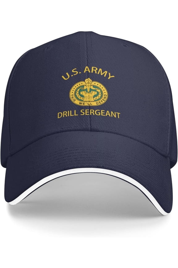 Us Army Drill Sergeant Veteran Baseball Cap Outdoor Trucker Hats Adjustable Custom