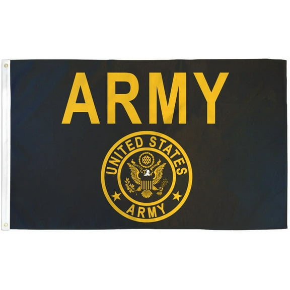 Us Army Flag 3X5Ft Us Army Flag Military Army Gold Logo