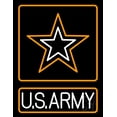 thumbnail image 1 of Us Army LED Neon Sign 19 x 15 - inches, Black Square Cut Acrylic Backing, with Dimmer - Bright and Premium built indoor LED Neon Sign for Defence Force., 1 of 7