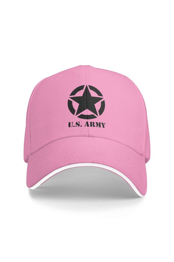 Us Army Logo Unisex Sandwich Cap Classic Baseball Capunisex Adjustable Casquette Dad Hat