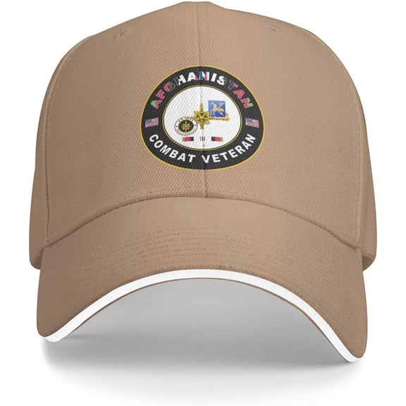 Us Army Military Intelligence Corps Afghanistan Combat Veteran Baseball Cap Outdoor Trucker Hats Adjustable Custom