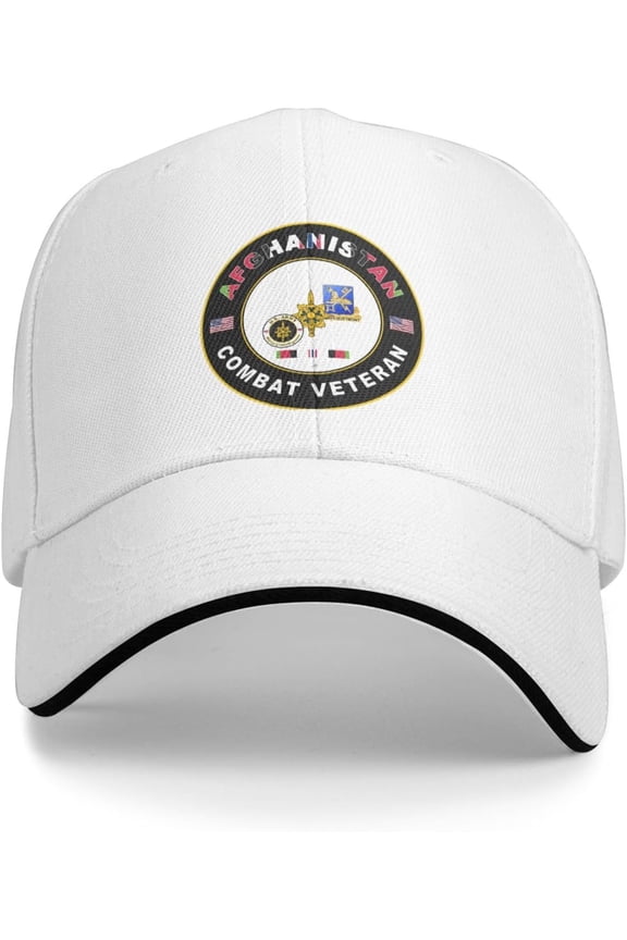 Us Army Military Intelligence Corps Afghanistan Combat Veteran Baseball Cap Outdoor Trucker Hats Adjustable Custom