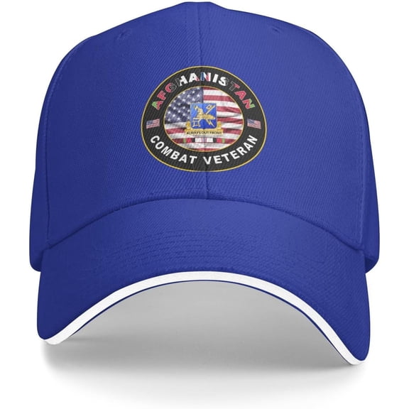 Us Army Military Intelligence Corps Afghanistan Combat Veteran Baseball Cap Outdoor Trucker Hats Adjustable Custom