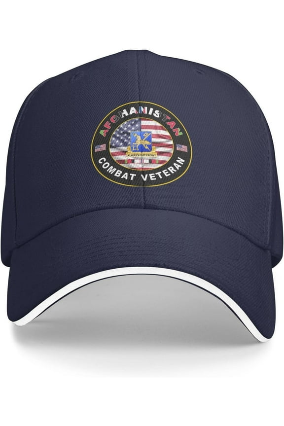 Us Army Military Intelligence Corps Afghanistan Combat Veteran Baseball Cap Outdoor Trucker Hats Adjustable Custom