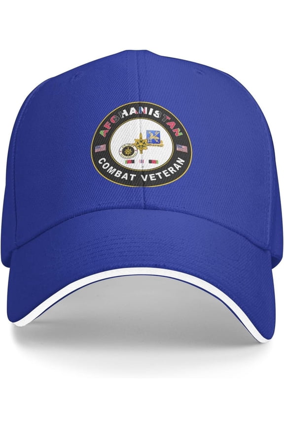 Us Army Military Intelligence Corps Afghanistan Combat Veteran Baseball Cap Outdoor Trucker Hats Adjustable Custom