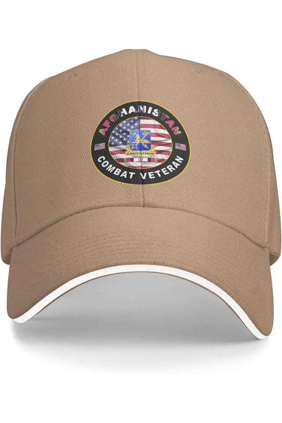 Us Army Military Intelligence Corps Afghanistan Combat Veteran Baseball Cap Outdoor Trucker Hats Adjustable Custom