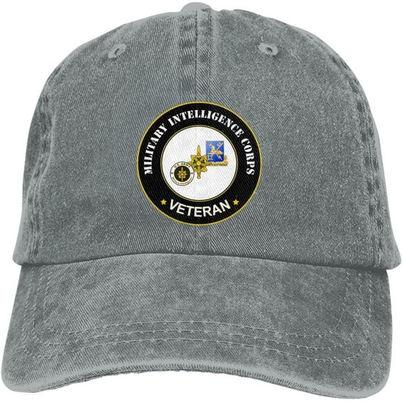 Us Army Military Intelligence Corps Veteran Dad Hat Baseball Unisex Baseball Adjustable Washed Cap