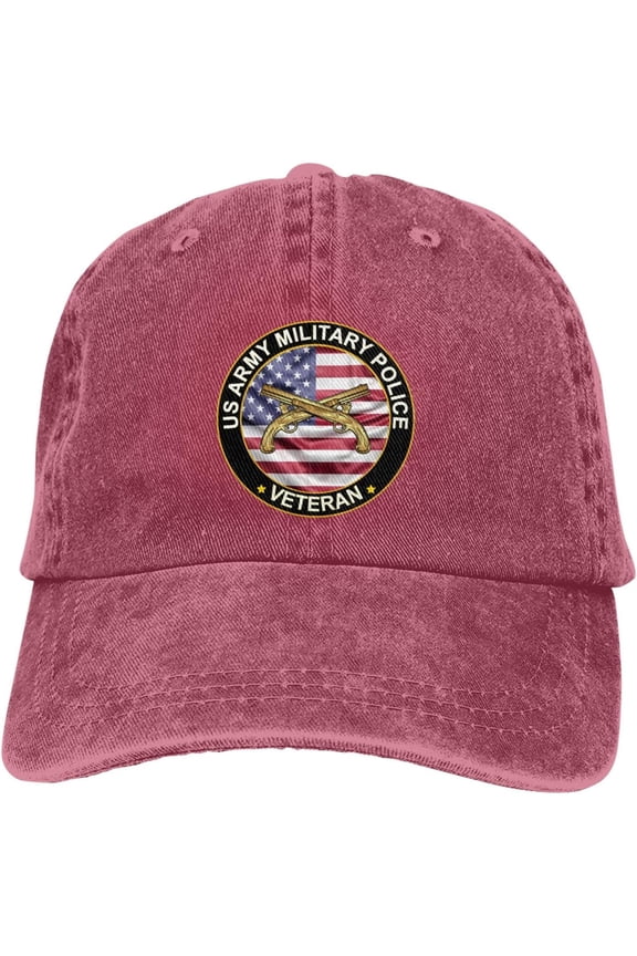 Us Army Military Police Veteran Dad Hat Baseball Unisex Baseball Adjustable Washed Cap