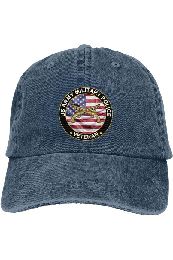 Us Army Military Police Veteran Dad Hat Baseball Unisex Baseball Adjustable Washed Cap