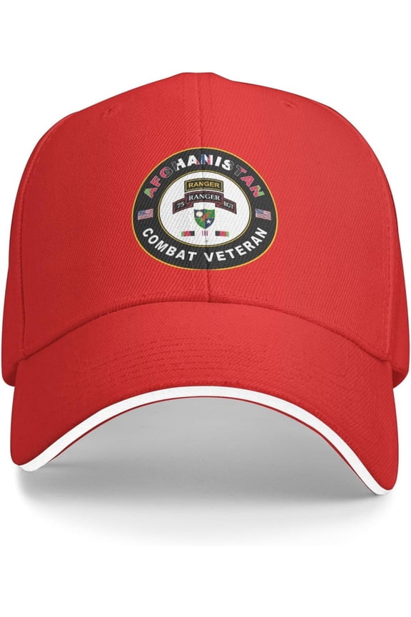 Us Army Rangers Afghanistan Combat Veteran Baseball Cap Outdoor Trucker Hats Adjustable Custom
