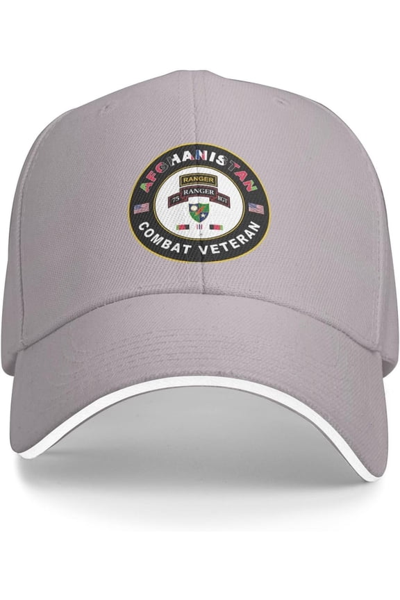 Us Army Rangers Afghanistan Combat Veteran Baseball Cap Outdoor Trucker Hats Adjustable Custom