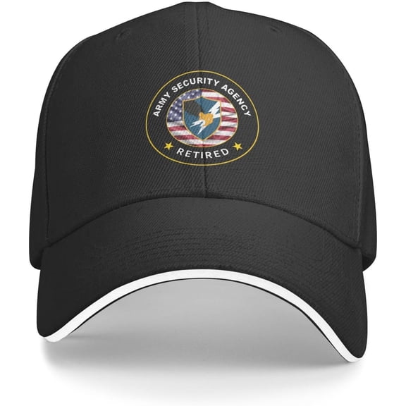 Us Army Security Agency Retired Baseball Cap Casquette Outdoor Trucker Hats Custom