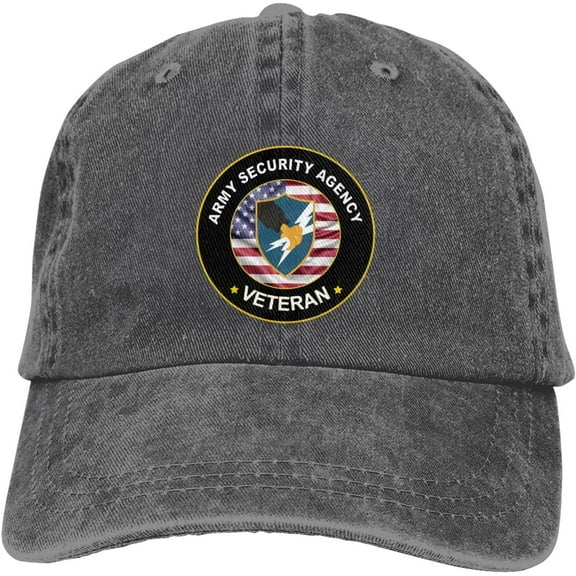 Us Army Security Agency Veteran Dad Hat Baseball Unisex Baseball Adjustable Washed Cap