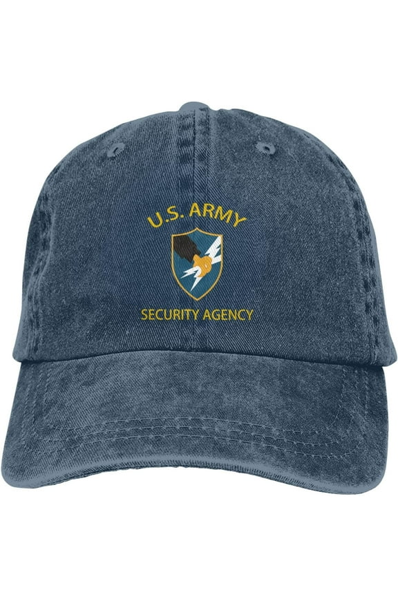 Us Army Security Agency Veteran Dad Hat Baseball Unisex Baseball Adjustable Washed Cap