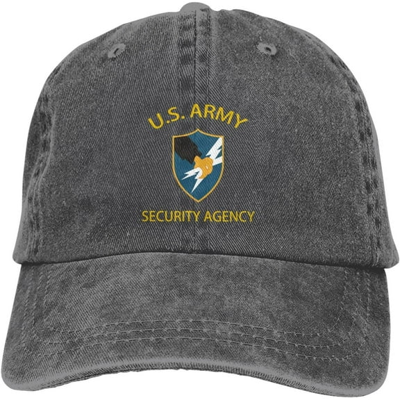 Us Army Security Agency Veteran Dad Hat Baseball Unisex Baseball Adjustable Washed Cap