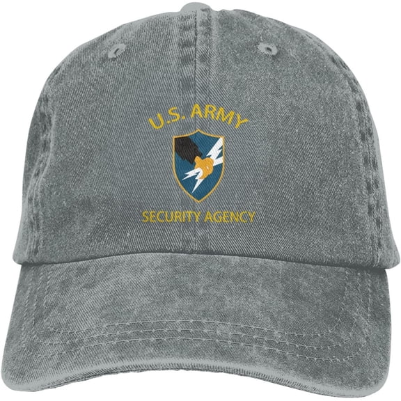 Us Army Security Agency Veteran Dad Hat Baseball Unisex Baseball Adjustable Washed Cap