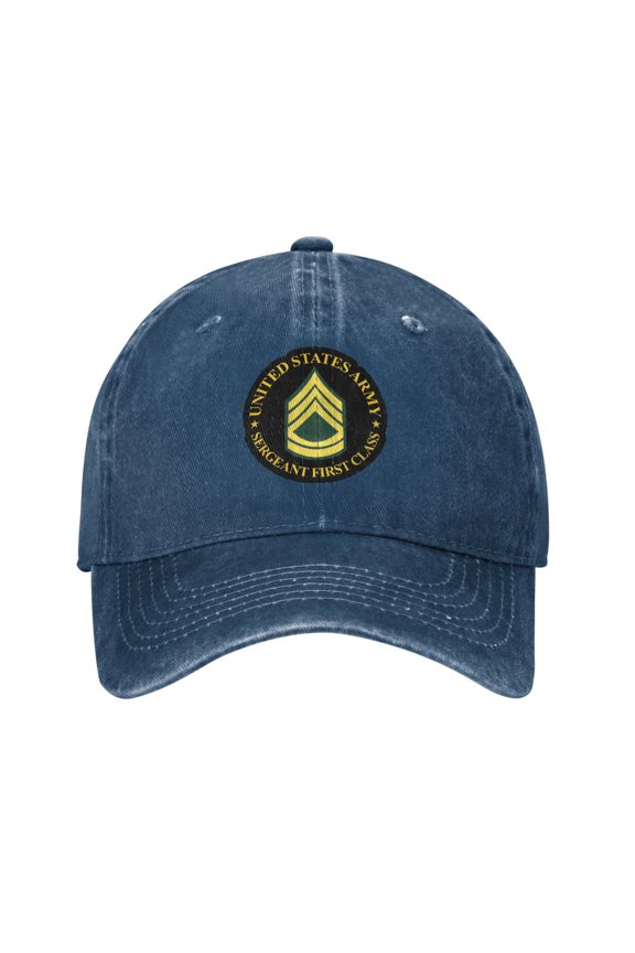 Us Army - Sergeant First Class Adult Adjustable Classic Washed Casquette Cap Hat Baseball Cap For Man For Woman