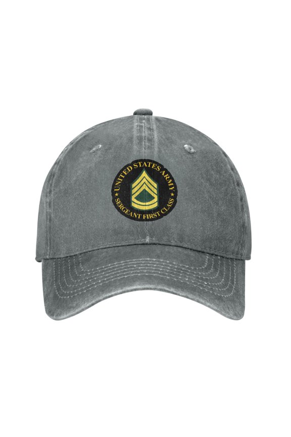 Us Army - Sergeant First Class Adult Adjustable Classic Washed Casquette Cap Hat Baseball Cap For Man For Woman