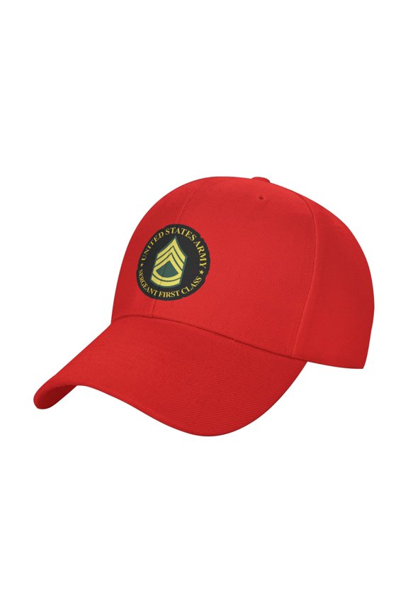 Us Army - Sergeant First Class Sandwich Cap Unisex Adjustable Adult Baseball Caps Casquette Hats Flat Cap