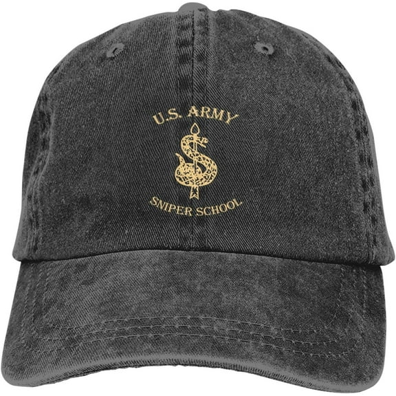 Us Army Sniper School Baseball Cap Vintage Washed Distressed Hat Adjustable Dad Hat