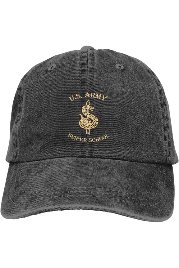 Us Army Sniper School Baseball Cap Vintage Washed Distressed Hat Adjustable Dad Hat