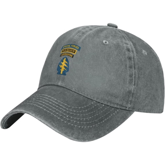 Us Army Special Forces Ranger Airborne Unisex Baseball Cap Adjustable Dad Hat Denim Hat Trucker Hat