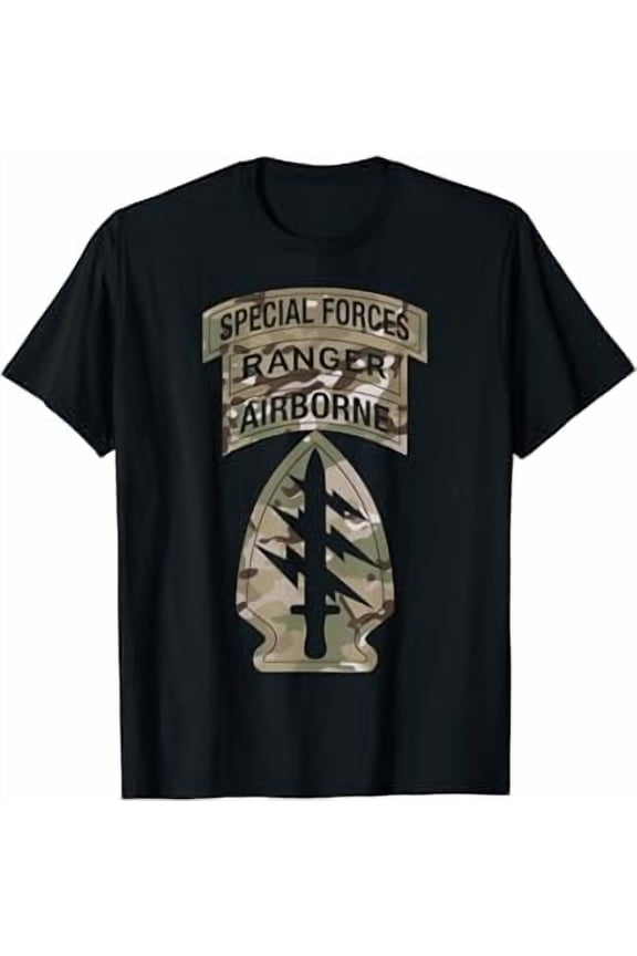 Us Army Special Forcessf Ranger Tabocp Multicam Camo T-Shirt