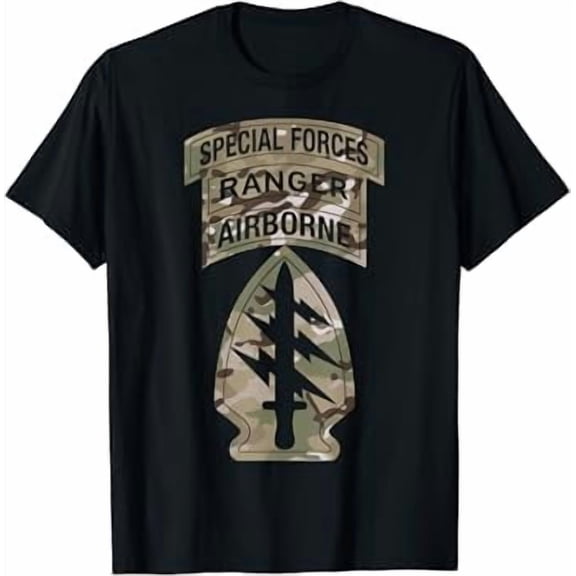 Us Army Special Forcessf Ranger Tabocp Multicam Camo T-Shirt