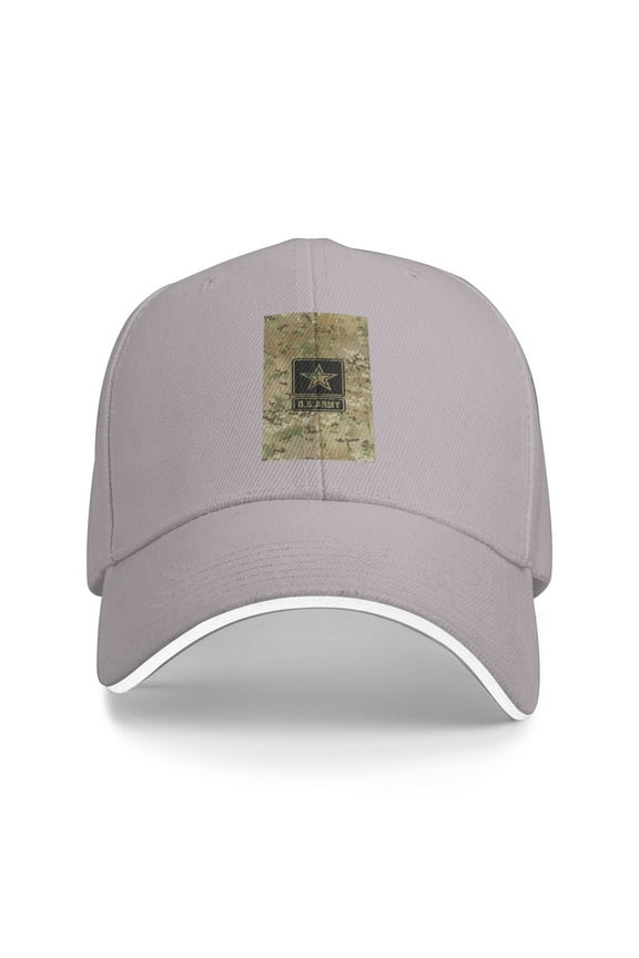 Us Army Star On Camo Unisex Adult Baseball Caps Adjustable Casquette Dad Hat Sandwich Cap Outdoors Headwear