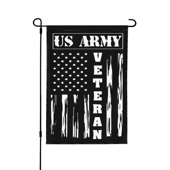 Us Army Veteran Garden Flag 12.5x18 Inch Double Sided Decorations Outdoor Yard Flags For Outside Lawn Porch Garden Decor