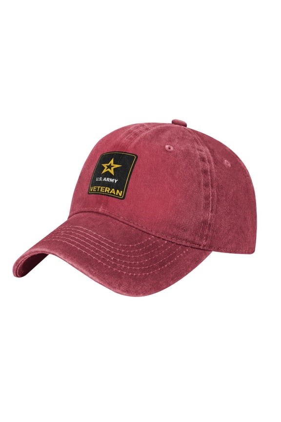 Us Army Veteran Logo Adult Adjustable Classic Washed Casquette Cap Hat Baseball Cap For Man For Woman