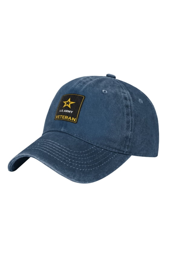 Us Army Veteran Logo Adult Adjustable Classic Washed Casquette Cap Hat Baseball Cap For Man For Woman