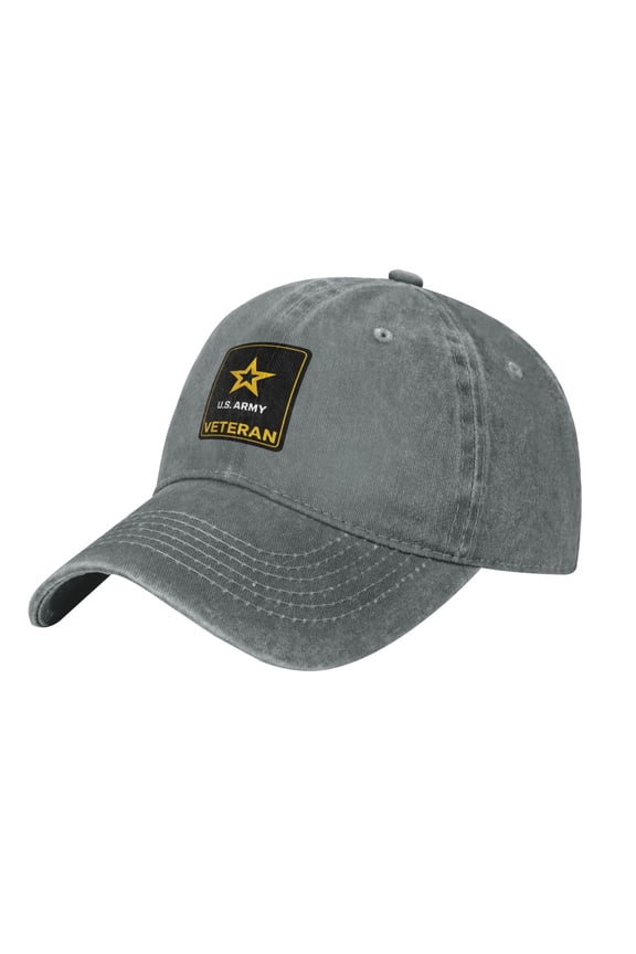 Us Army Veteran Logo Adult Adjustable Classic Washed Casquette Cap Hat Baseball Cap For Man For Woman