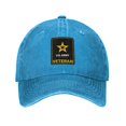 thumbnail image 1 of Us Army Veteran Logo Cowboy Hat Baseball Hat Trucker Hat For Men Women Retro Denim Hats Baseball Cap Dad Hat, 1 of 5