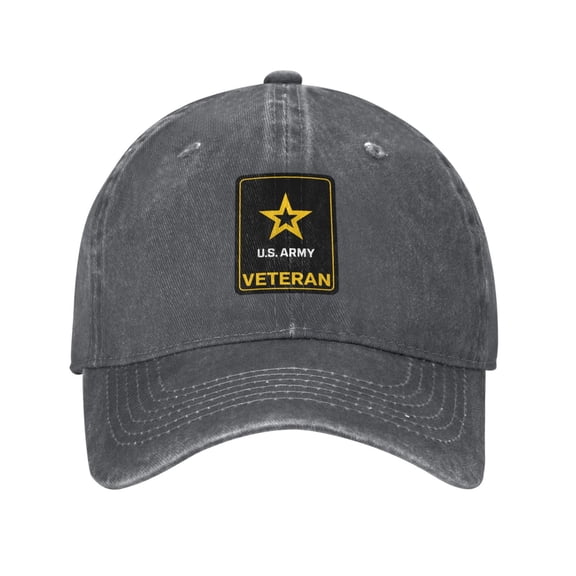 Us Army Veteran Logo Cowboy Hat Baseball Hat Trucker Hat For Men Women Retro Denim Hats Baseball Cap Dad Hat