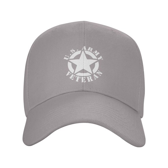 Us Army Veteran Star Logo Sandwich Cap Unisex Adjustable Adult Baseball Caps Casquette Hats Flat Cap Curved Brim Cap Fishing Hat