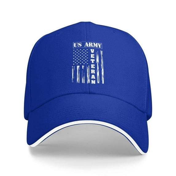 Us Army Veteran Unisex Adult Baseball Caps Adjustable Casquette Dad Hat Sandwich Cap Outdoors Headwear